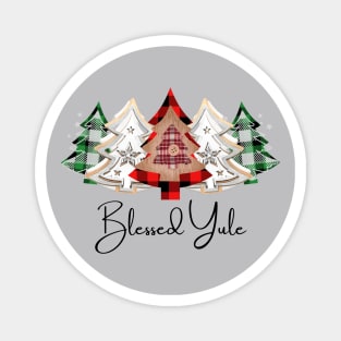 Blessed Yule Trees Magnet